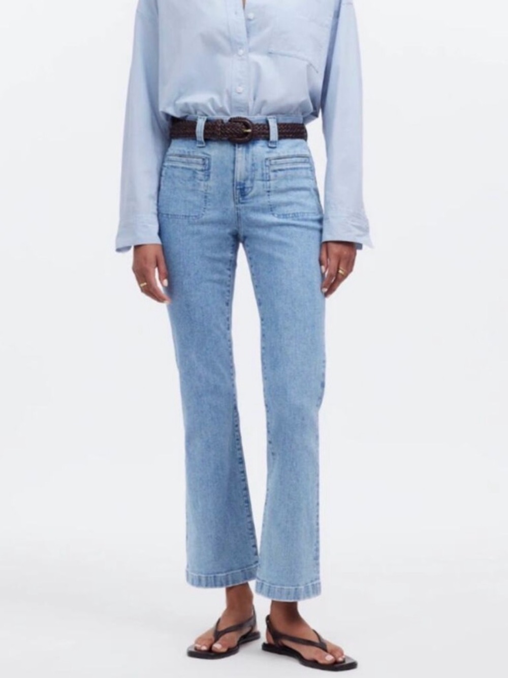 Madewell Kickout Crop Penman Wash 28” inseam